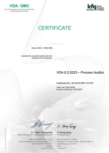 VDA 6.3:2023